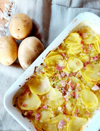 Kartoffel-Gratin mit Lauch