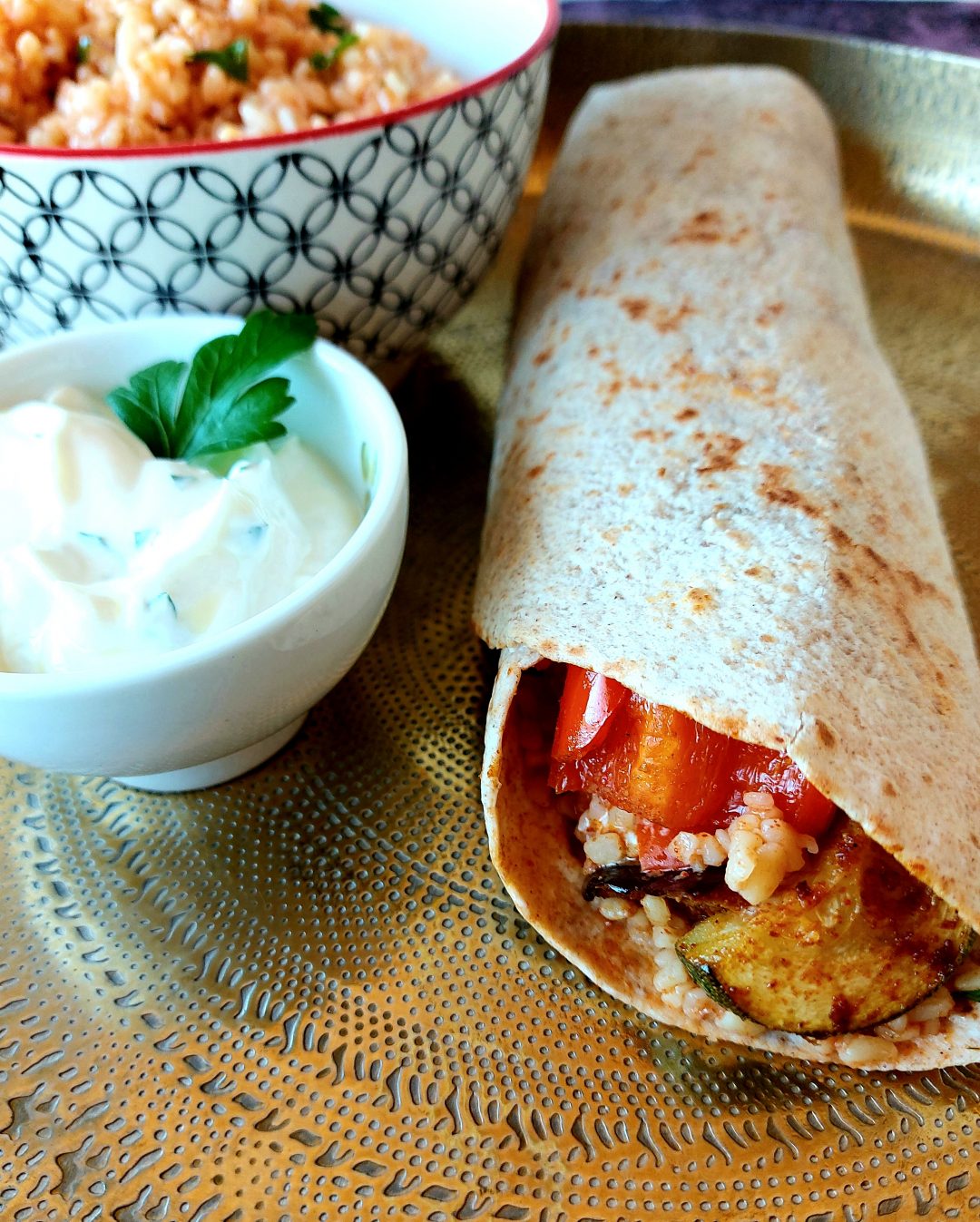 Orientalische Veggie-Wraps