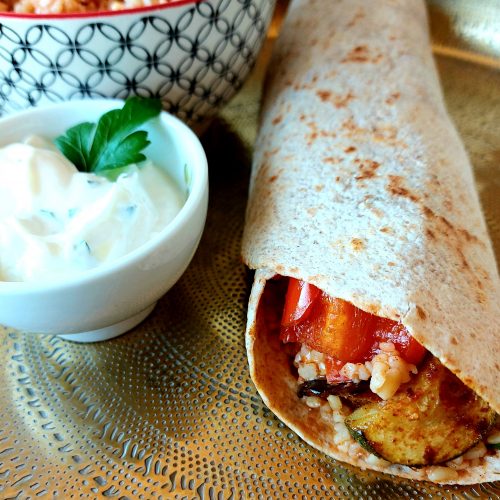 Orientalische Veggie-Wraps