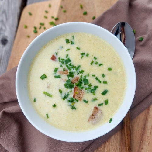 Bergkäsesuppe mit Lauch