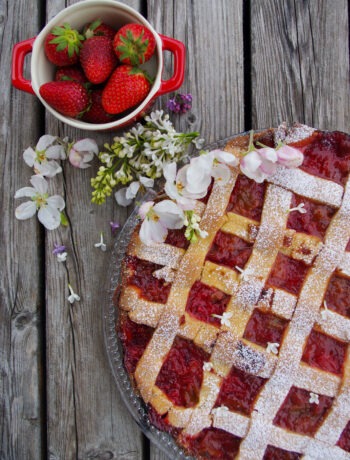 Rhabarber-Erdbeer-Pie