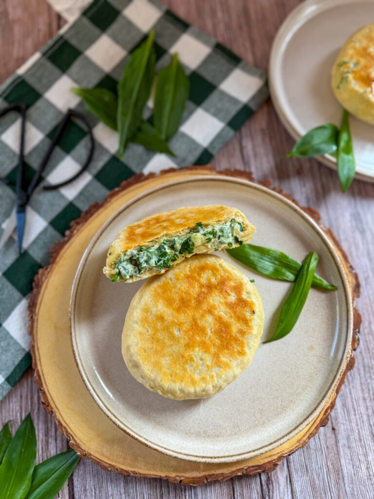 Pfannenbrot mit Bärlauch