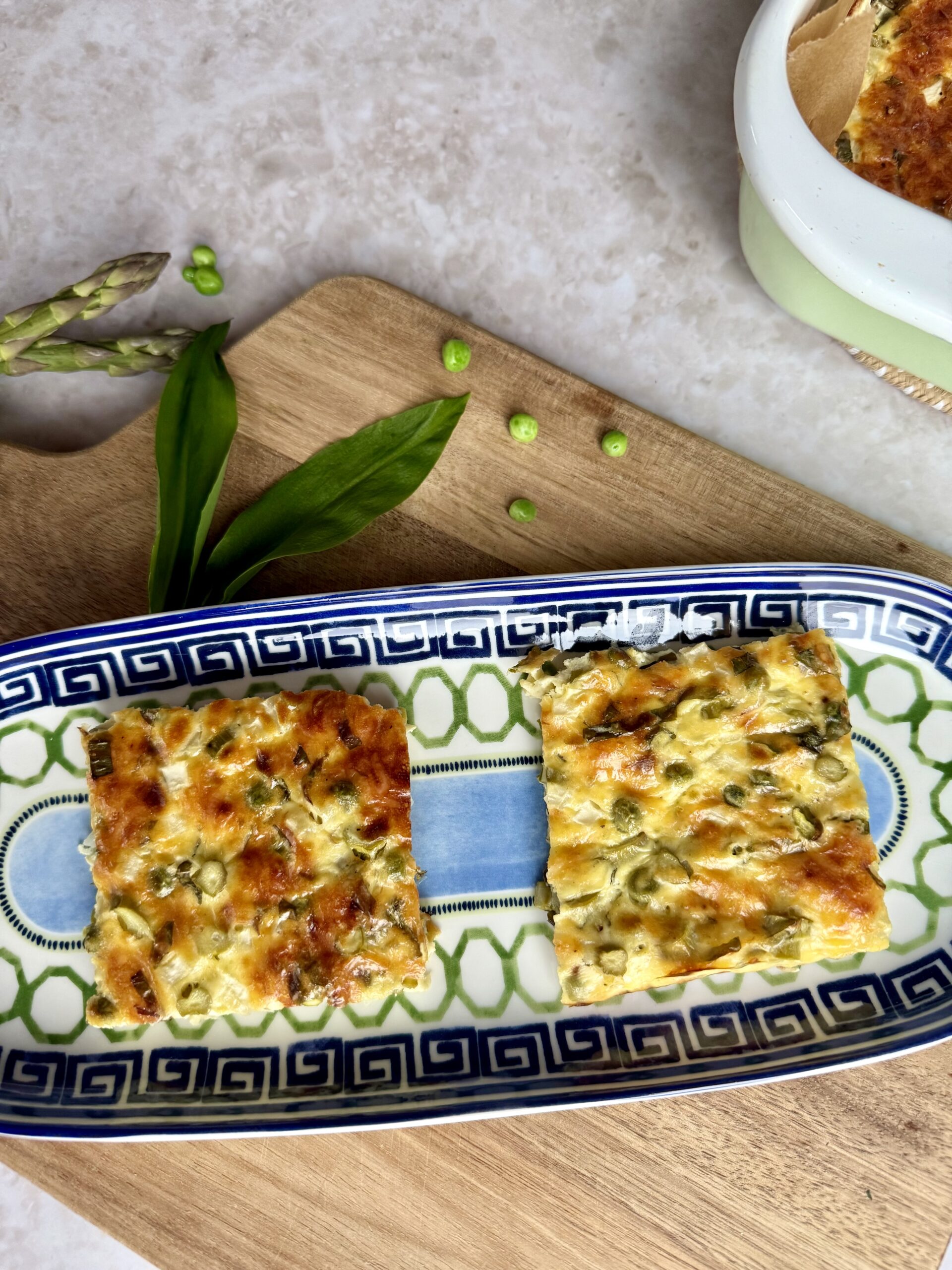 Schüttelpizza mit Bärlauch