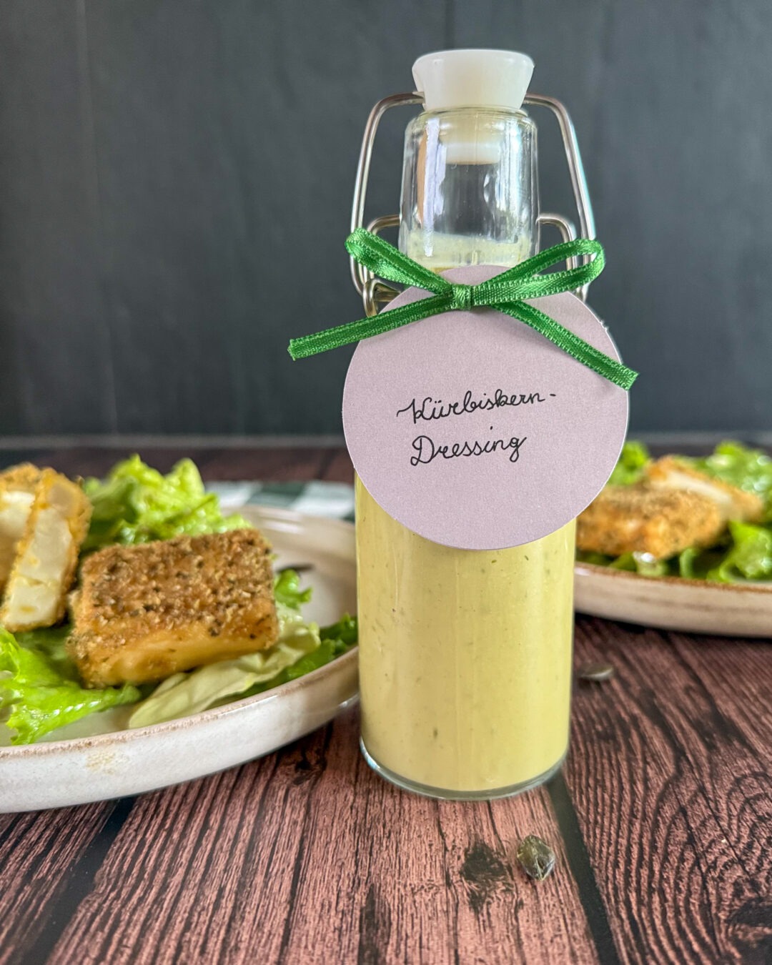 Cremiges Kürbiskernöldressing