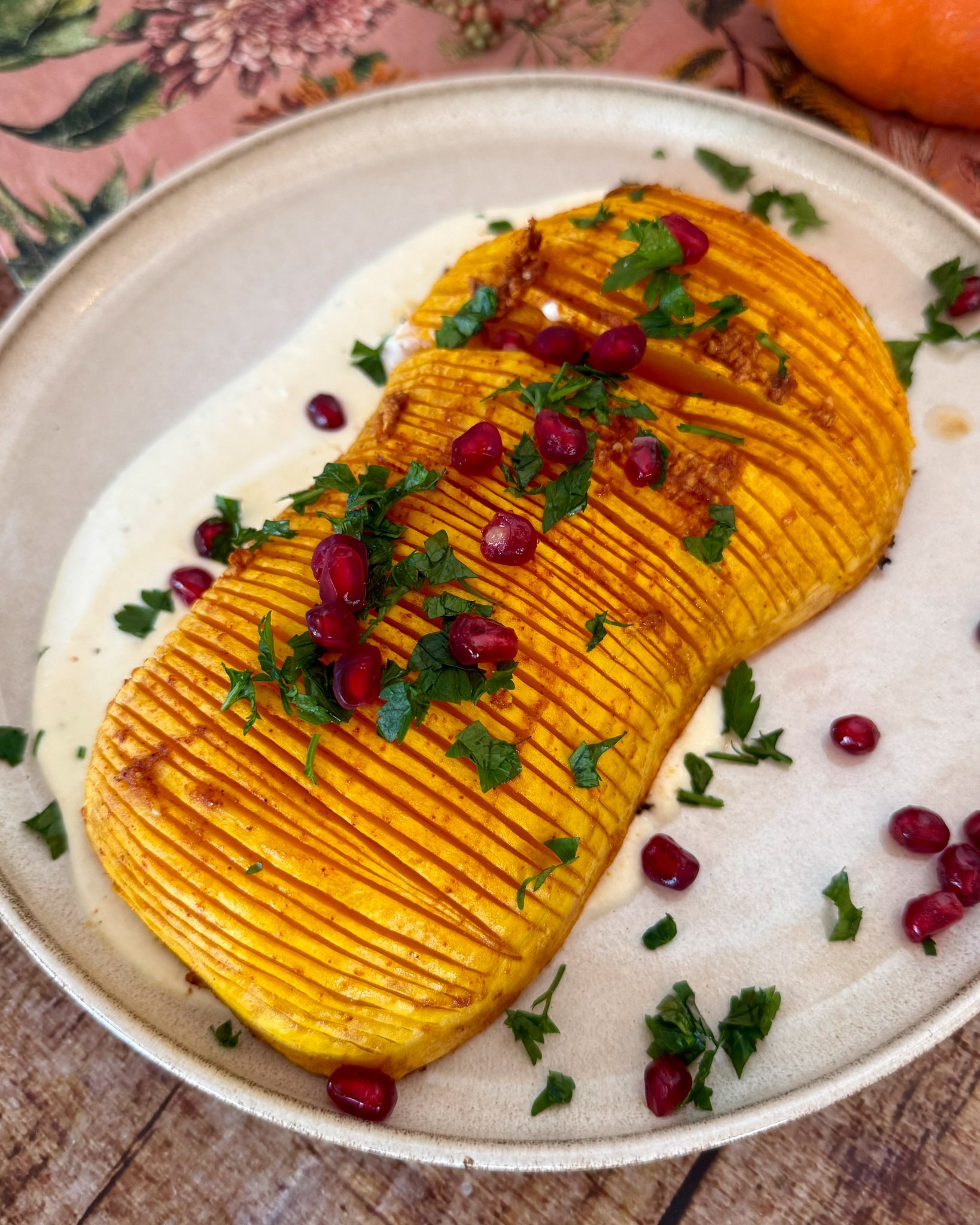 Hasselback Kürbis