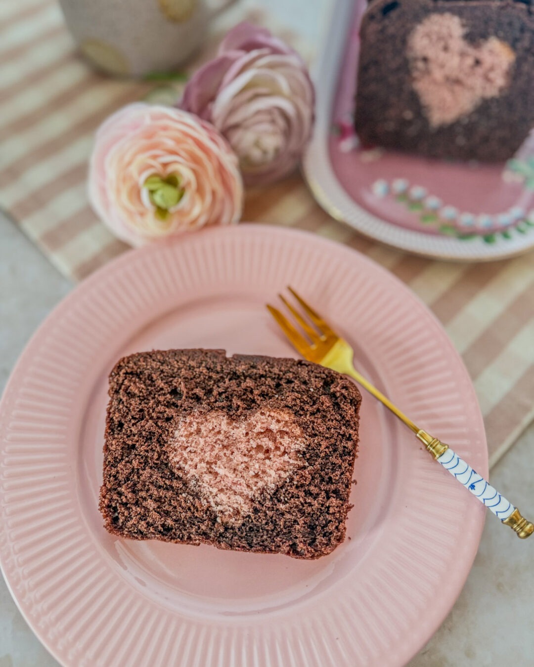 Rotweinkuchen mit Herz
