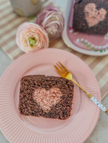 Rotweinkuchen mit Herz