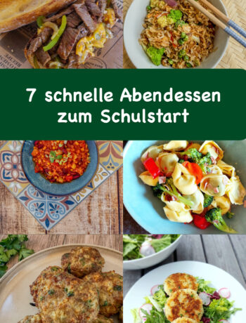 Titelbild schnelle Abendessen zum Schulstart