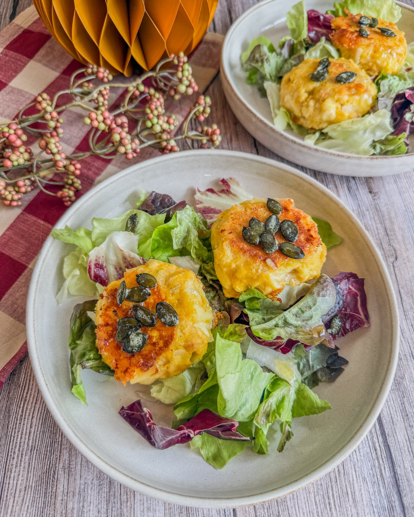Kürbis-Käspressknödel